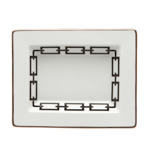 Ginori Catene Black Rectangular Vide Poche
